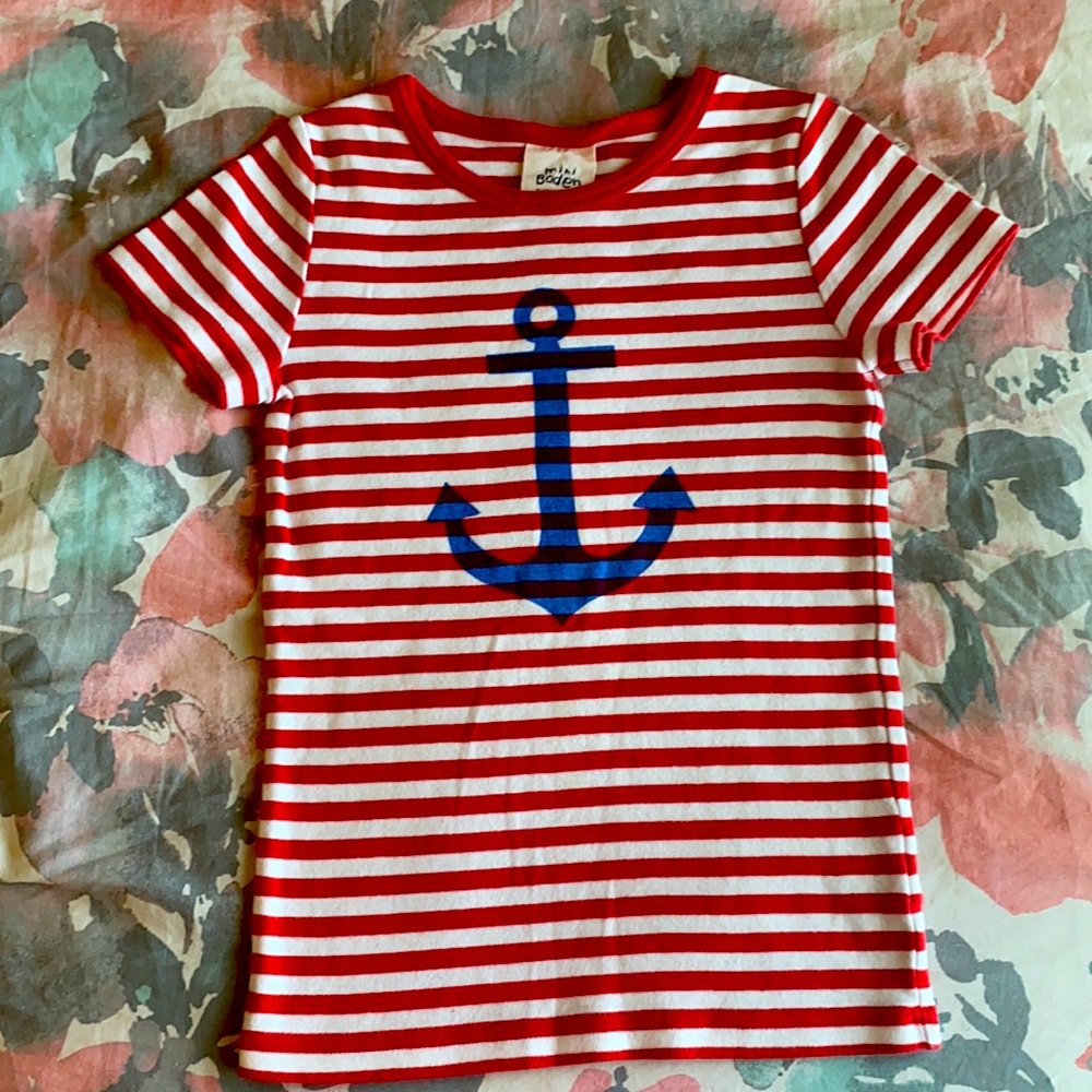 Mini Biden RWB anchor shirt, size 5-6y